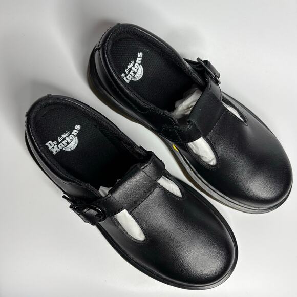 Dr. Martens Junior Polley Mary Jane in Black T Lamper - Picture 7 of 9
